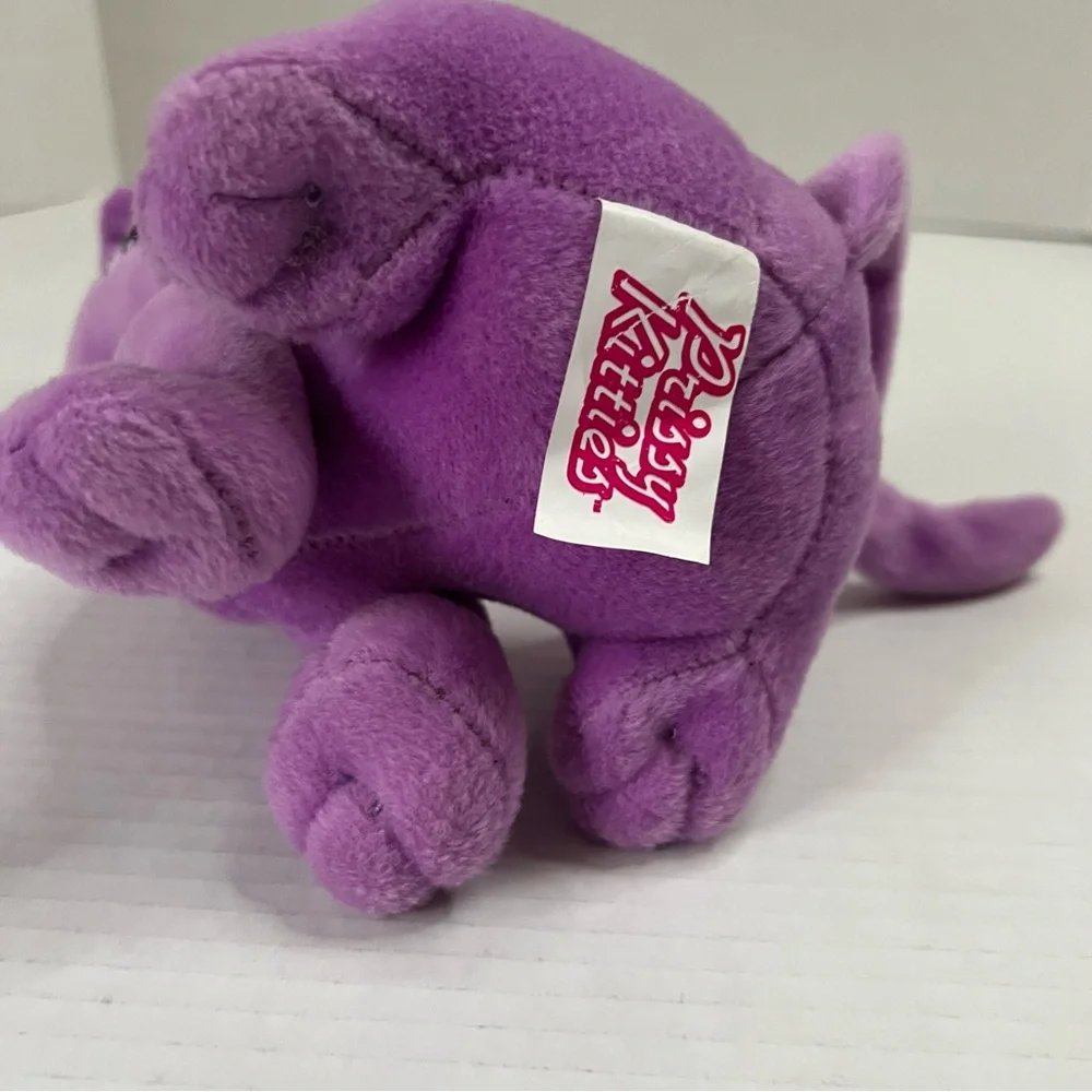 NEW 2004 Prissy Kitties 9” Purple Kitty Cat Plush Toy Stuffed Animal Y2K